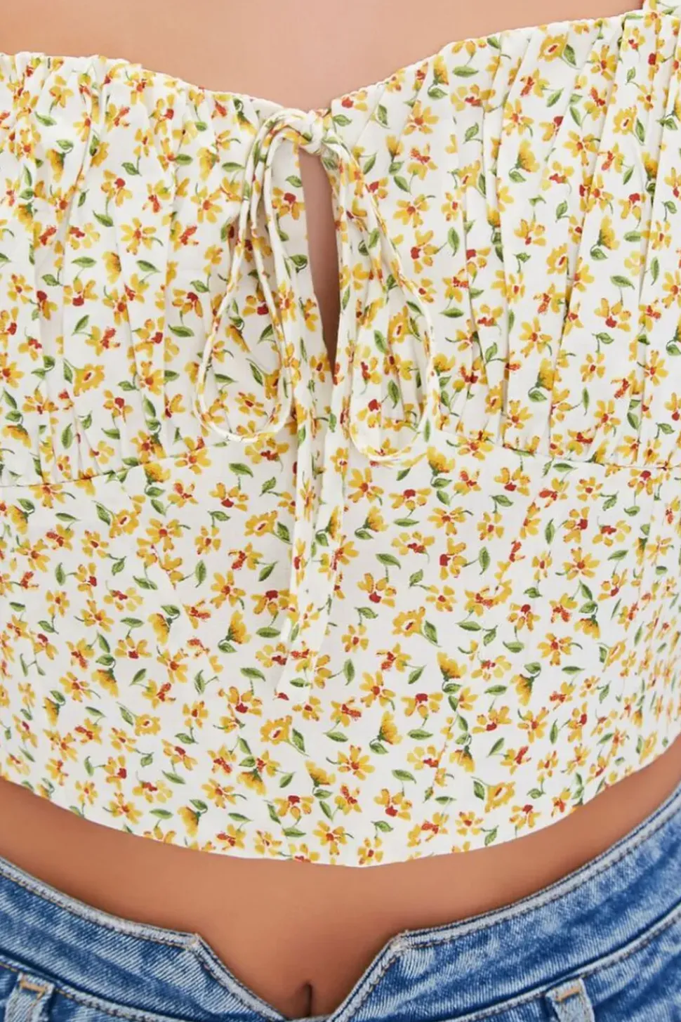 Floral Print Crop Top