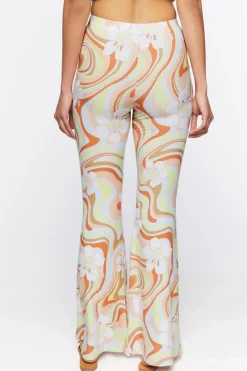 Floral Print Flare Pants
