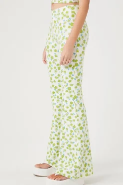 Floral Print Flare Pants