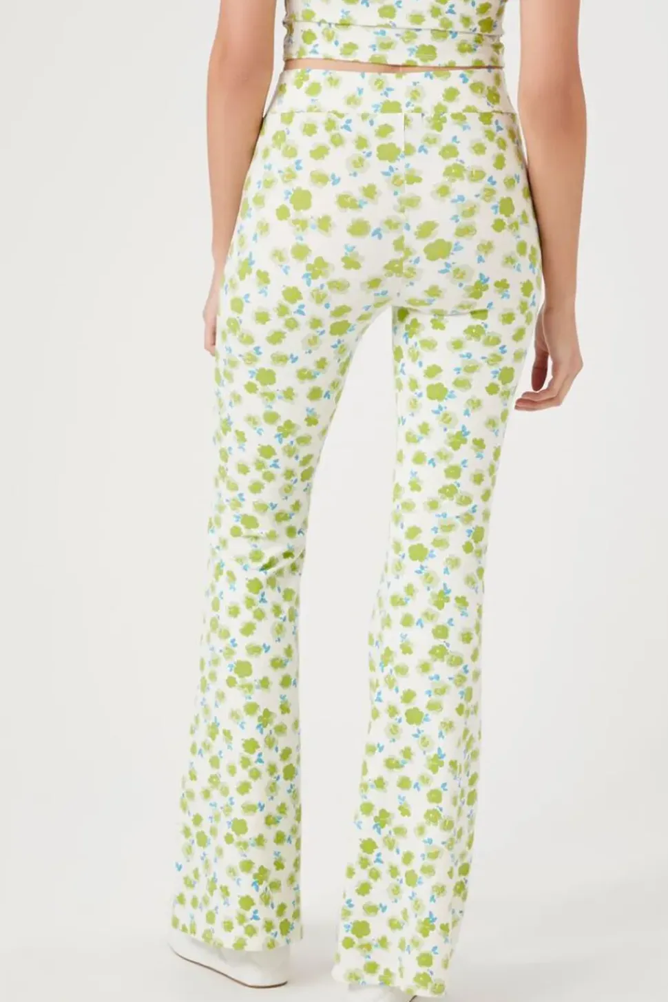 Floral Print Flare Pants
