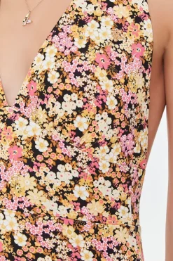 Floral Print Halter Dress