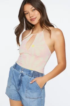 Floral Print Halter Top