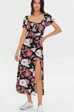 Floral Print Midi Dress