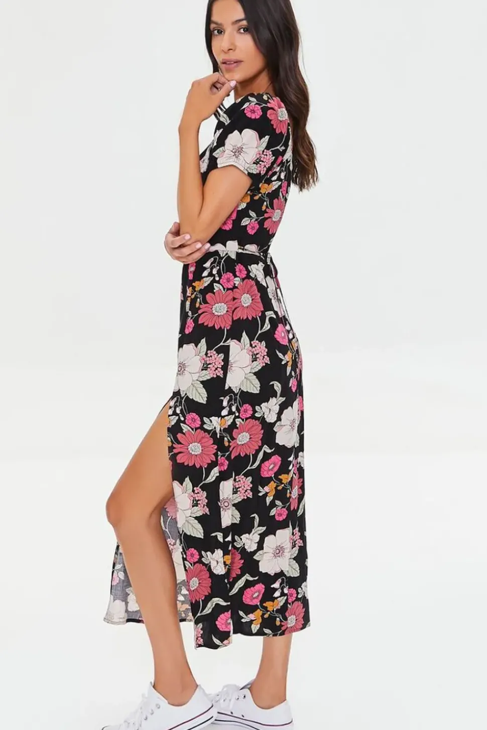 Floral Print Midi Dress
