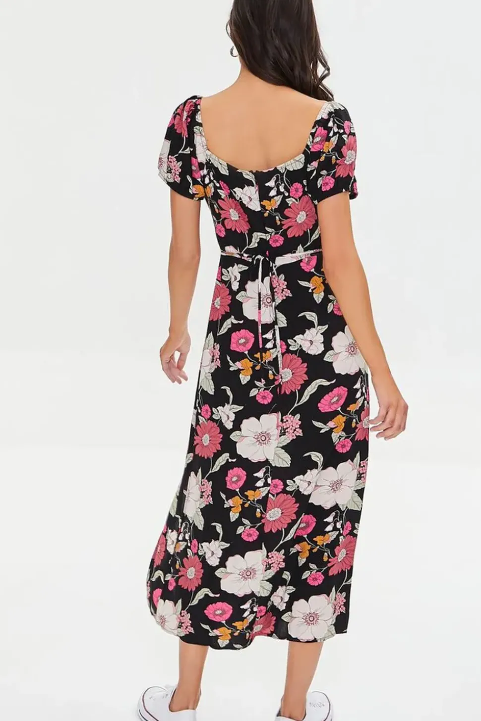 Floral Print Midi Dress