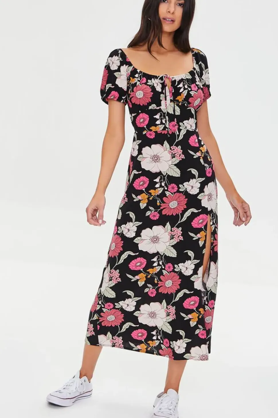 Floral Print Midi Dress