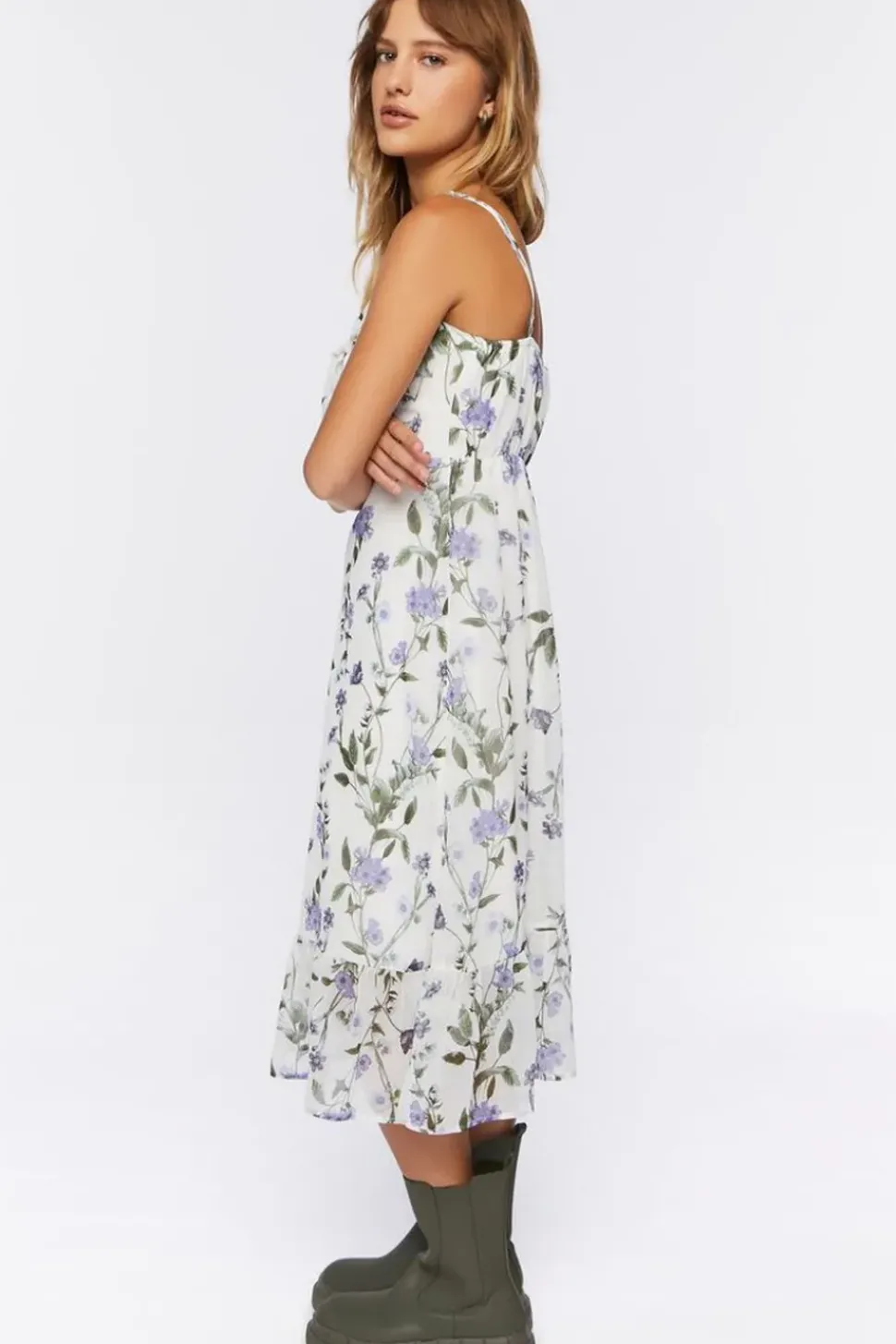 Floral Print Midi Dress
