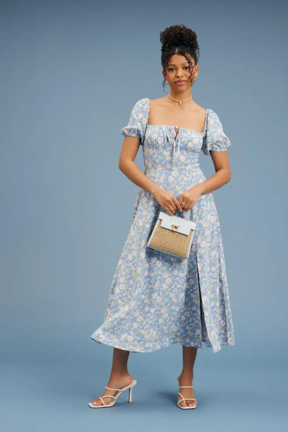 Floral Print Midi Dress