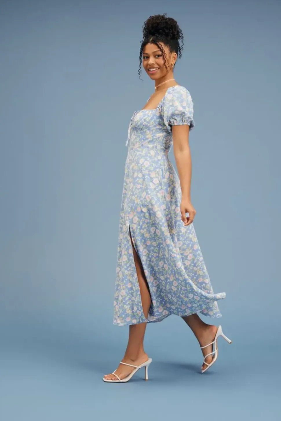 Floral Print Midi Dress