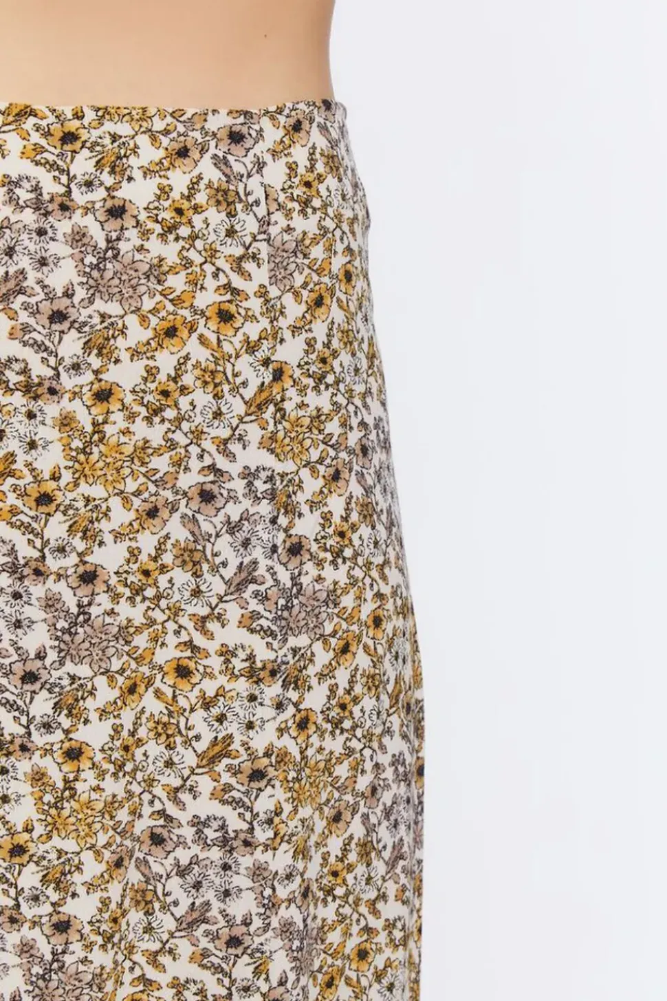 Floral Print Midi Skirt