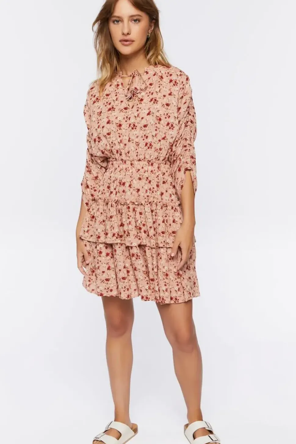 Floral Print Mini Dress