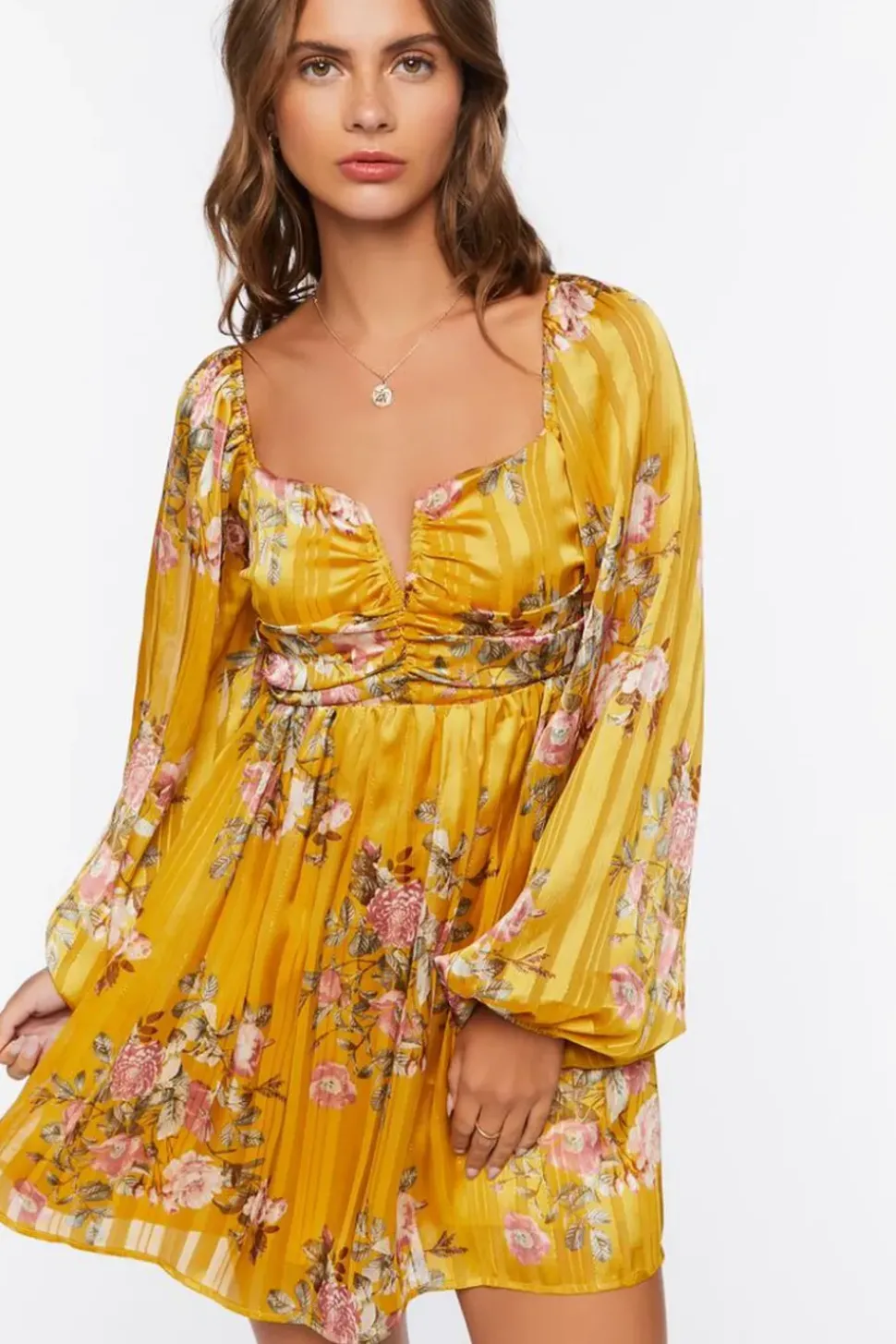 Floral Print Mini Dress