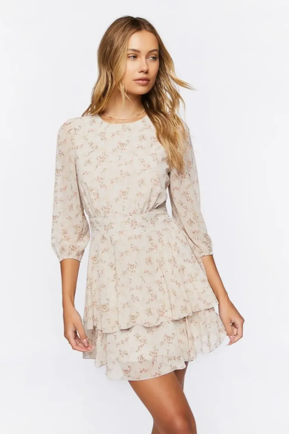 Floral Print Mini Dress