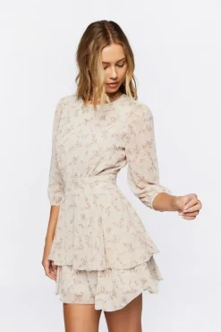 Floral Print Mini Dress