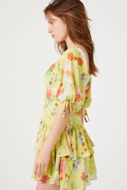 Floral Print Mini Dress