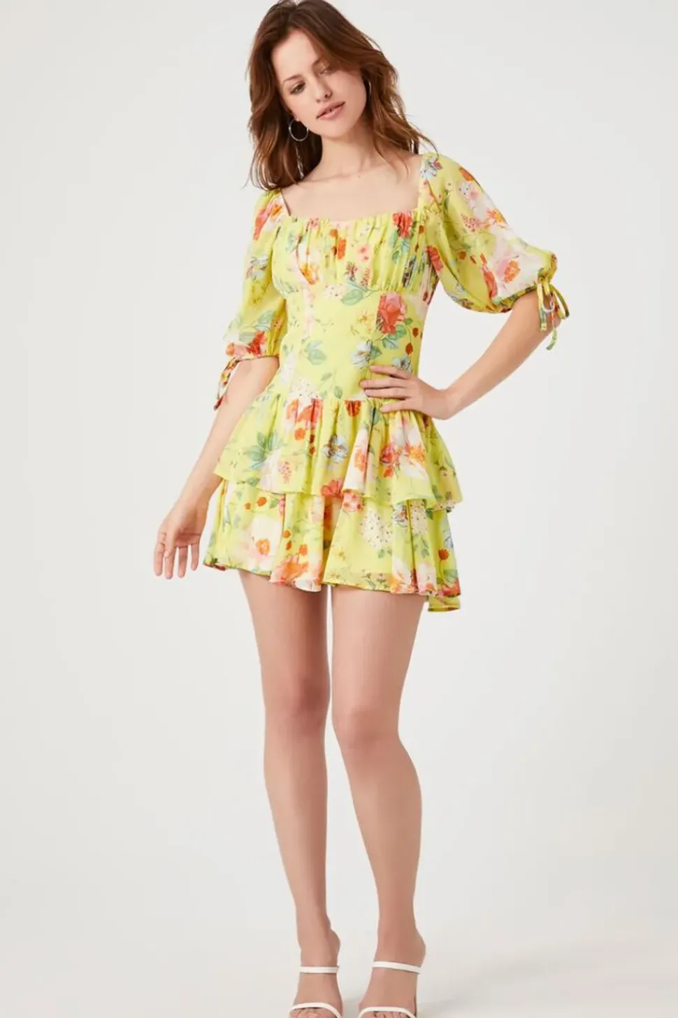 Floral Print Mini Dress