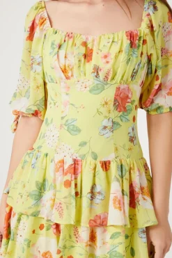 Floral Print Mini Dress
