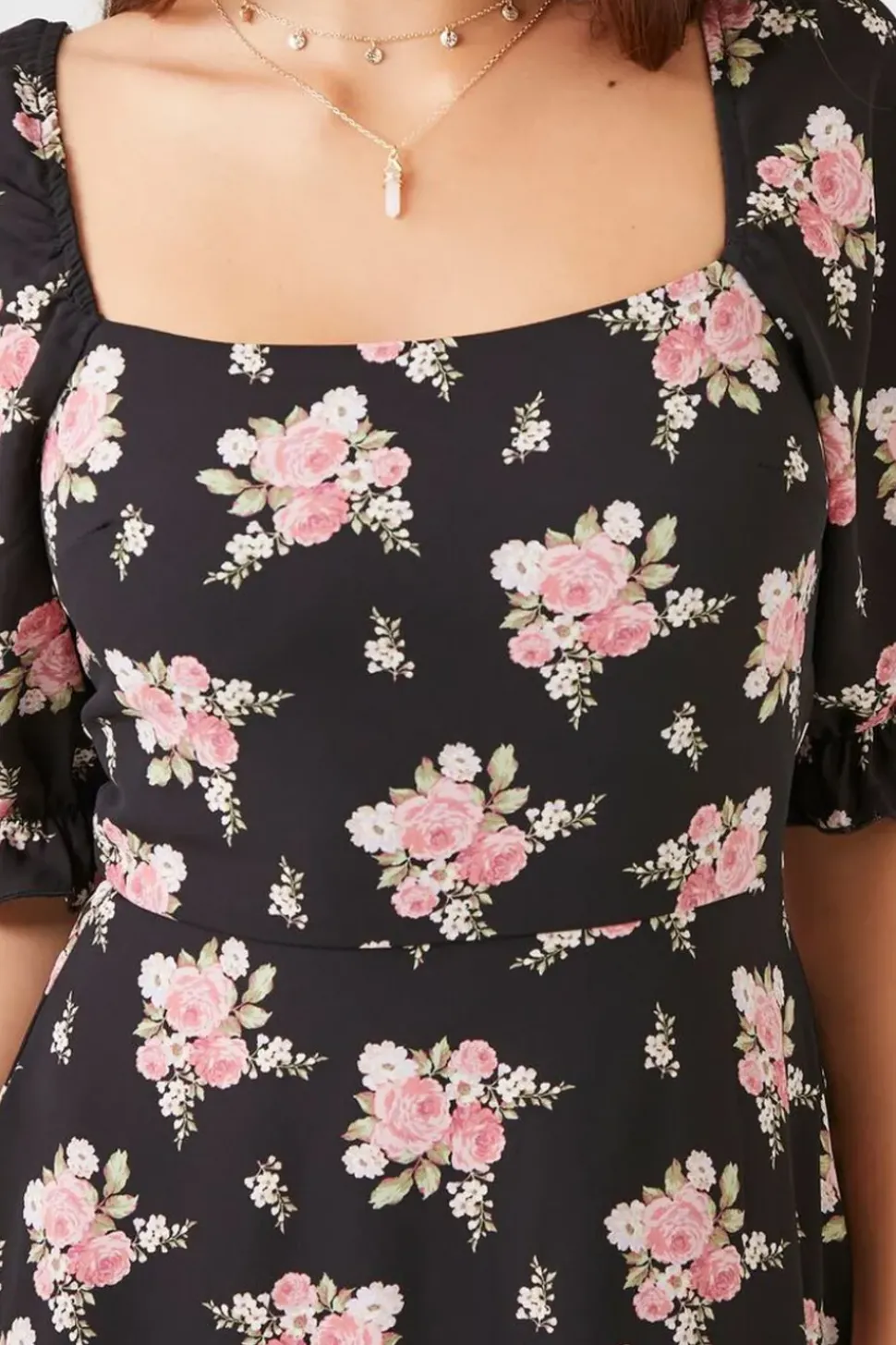 Floral Print Mini Dress