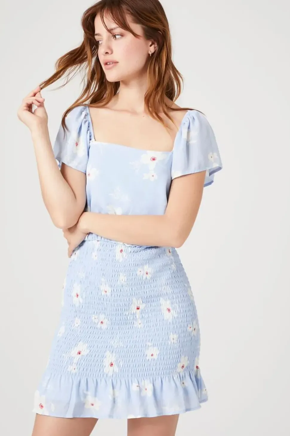 Floral Print Mini Dress