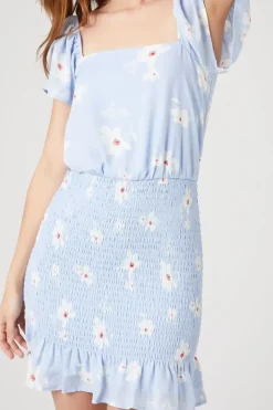 Floral Print Mini Dress