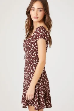 Floral Print Mini Dress