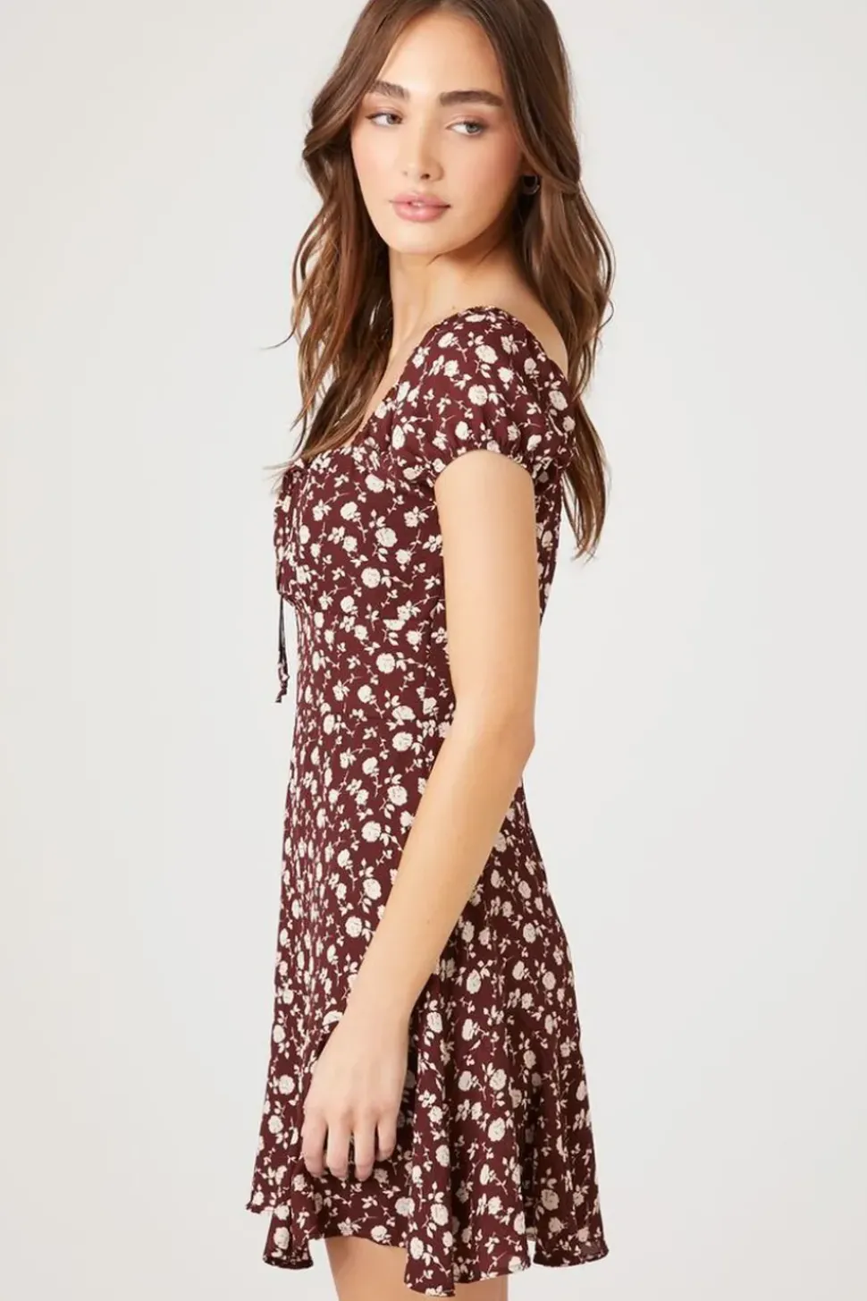 Floral Print Mini Dress