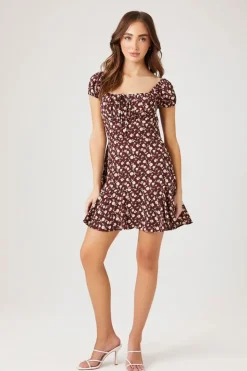 Floral Print Mini Dress
