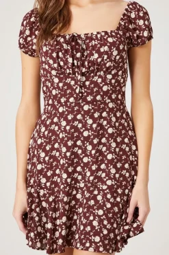 Floral Print Mini Dress