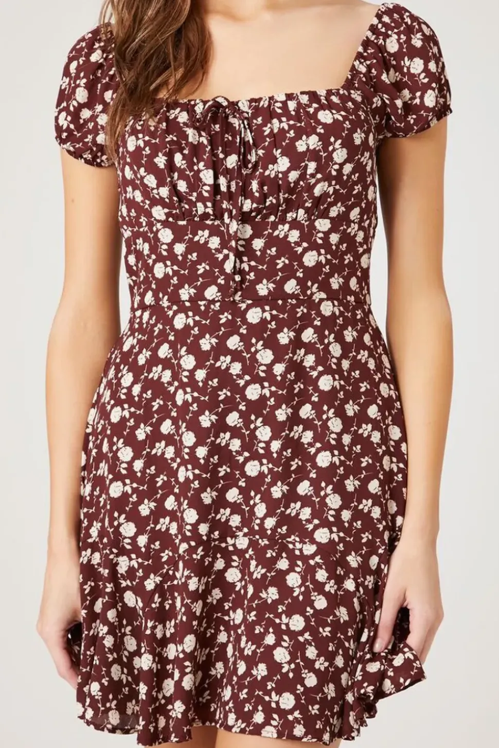 Floral Print Mini Dress