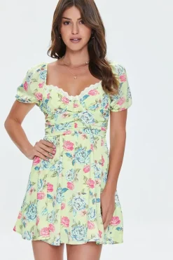 Floral Print Mini Dress