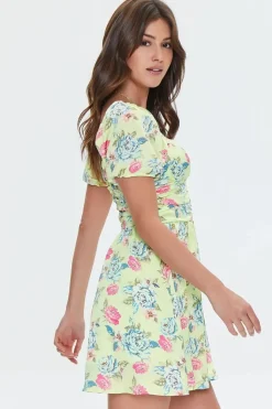 Floral Print Mini Dress