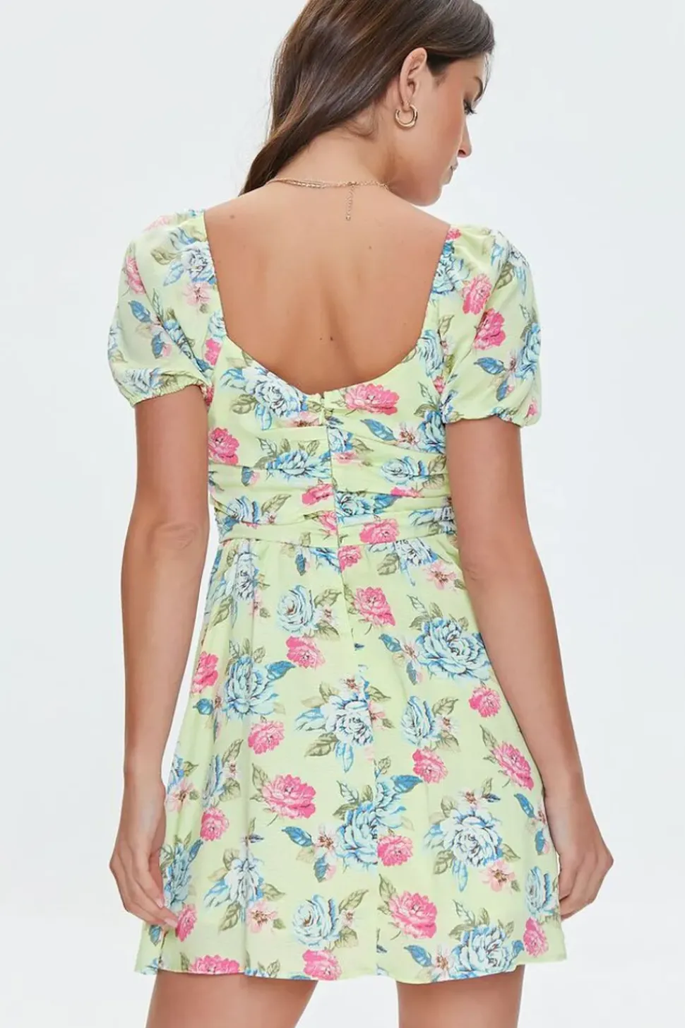 Floral Print Mini Dress