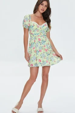 Floral Print Mini Dress