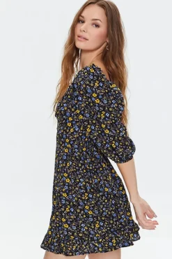 Floral Print Mini Dress