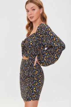Floral Print Mini Dress