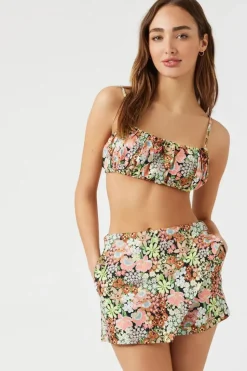 Floral Print Skort