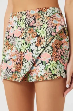 Floral Print Skort