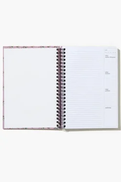 Floral Print Spiral Journal