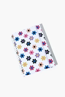 Floral Print Spiral Notebook