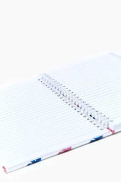 Floral Print Spiral Notebook