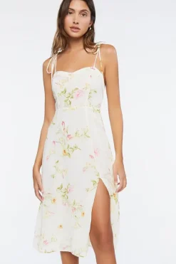 Floral Print Sweetheart Dress