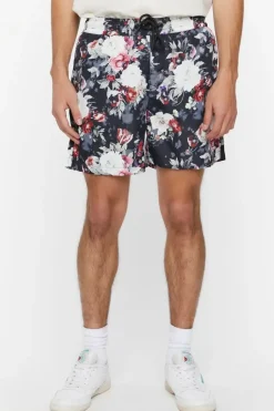 Floral Print Swim Trunks