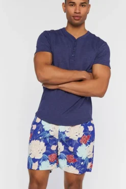 Floral Print Swim Trunks