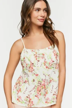 Floral Print Tie-Back Cami