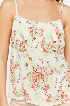 Floral Print Tie-Back Cami