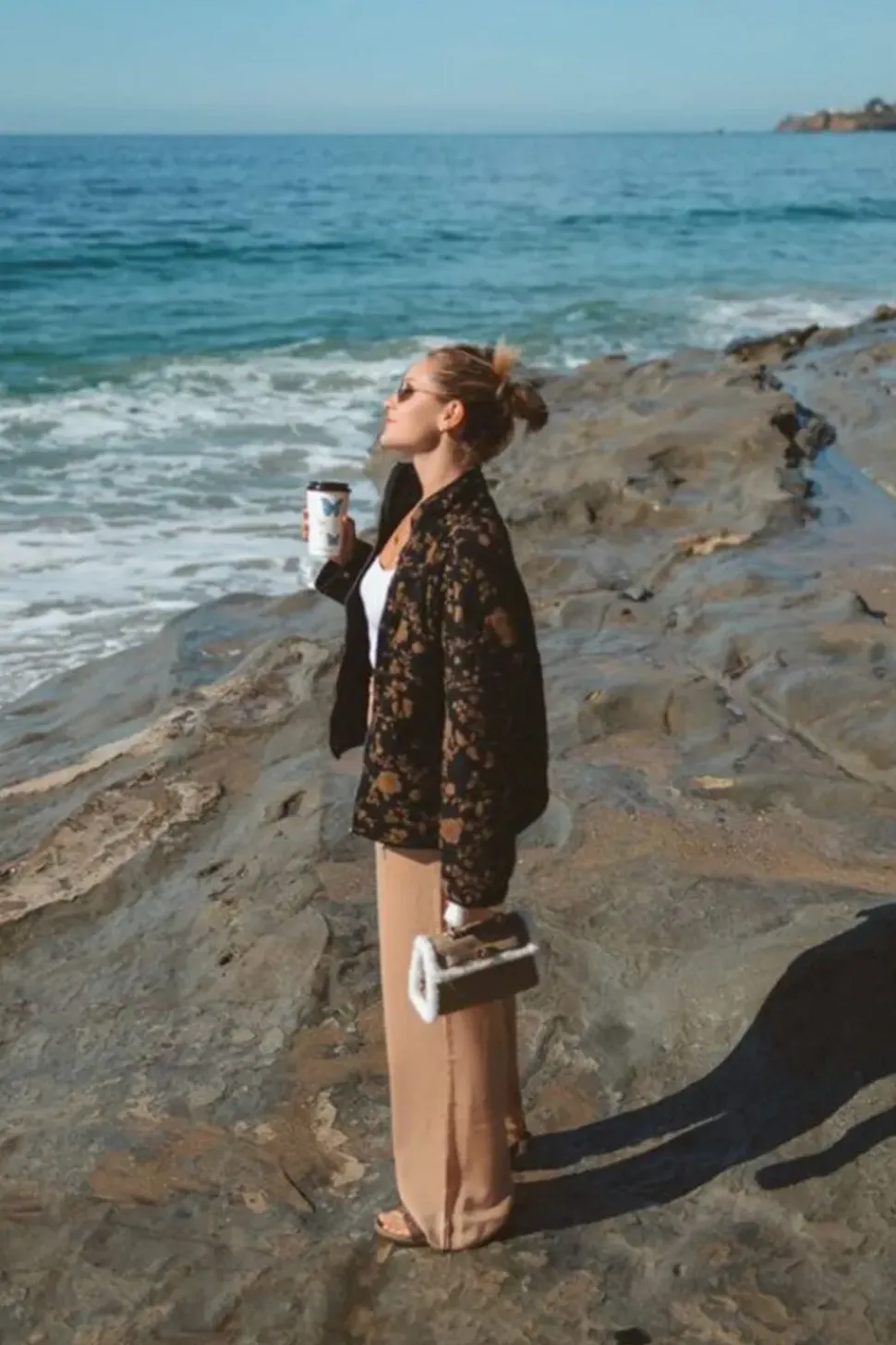 Floral Quilted Zip-Up Jacket