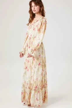 Floral Ruffle Maxi Dress