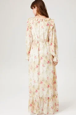 Floral Ruffle Maxi Dress