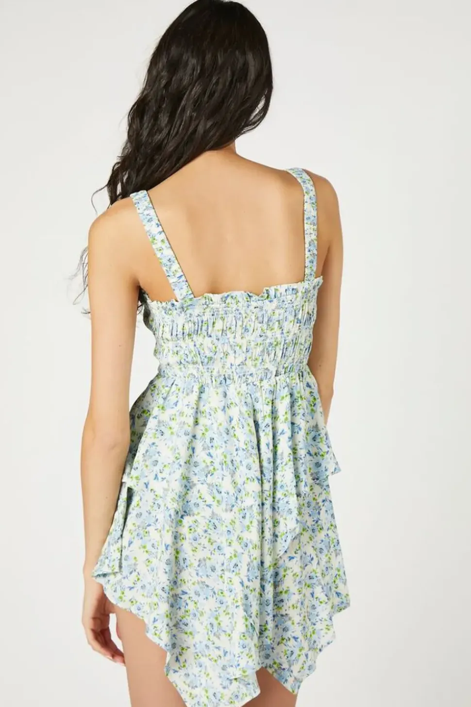 Floral Smocked Tiered Mini Dress