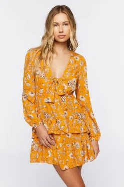 Floral Tiered Mini Dress